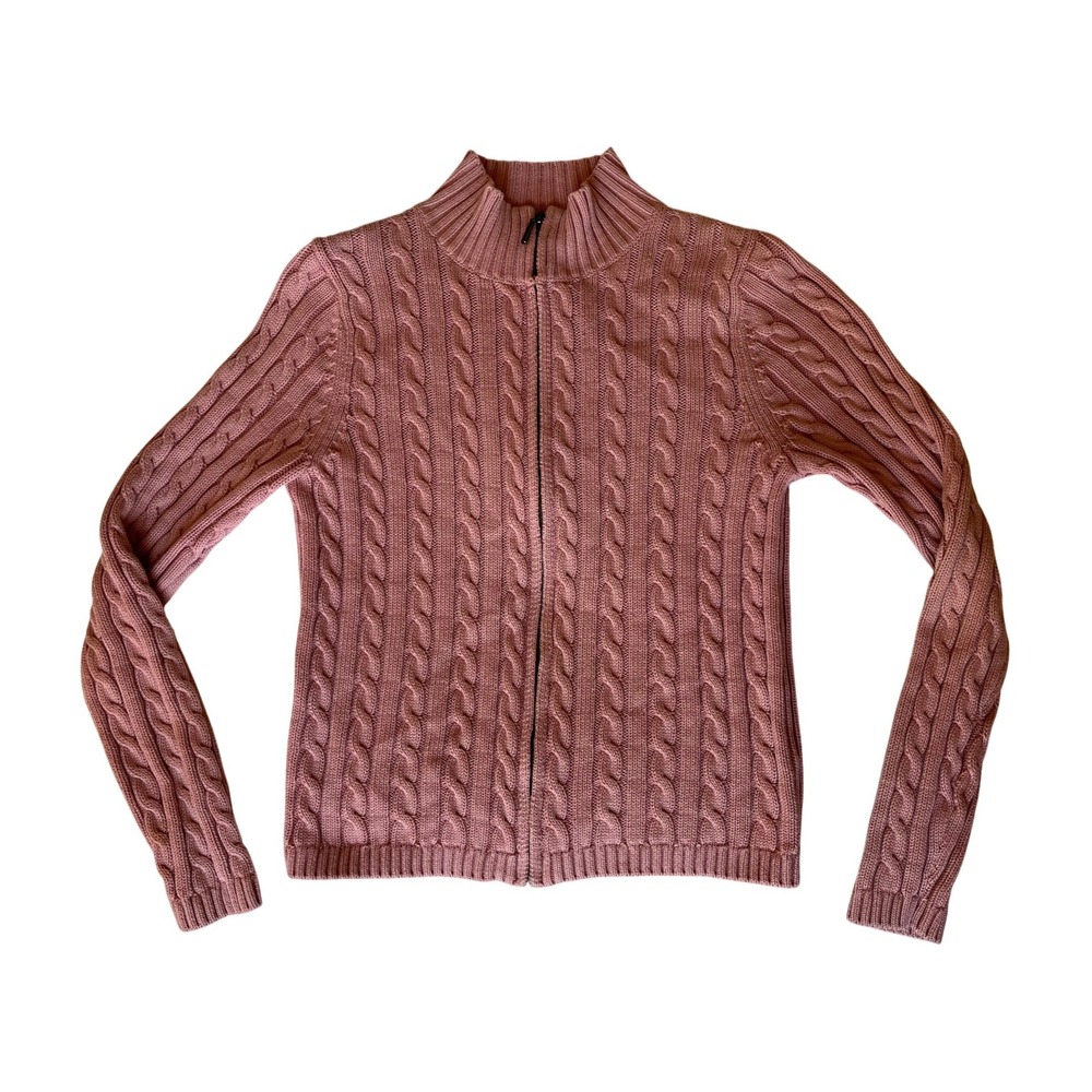 L.L. Bean Cable Knit Sweater Cardigan